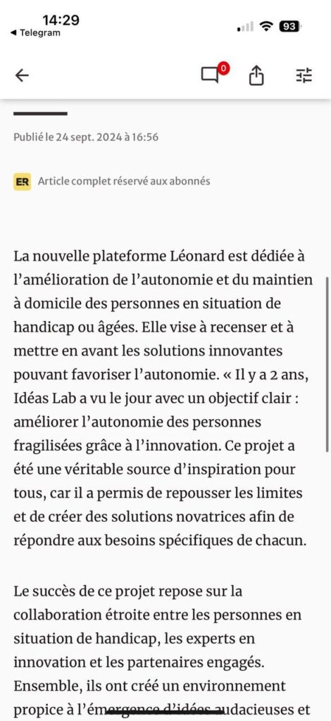 Article de presse Est républicain page 2