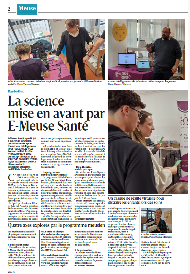 capture d'écran de l'article de l'Est Républicain - page 2